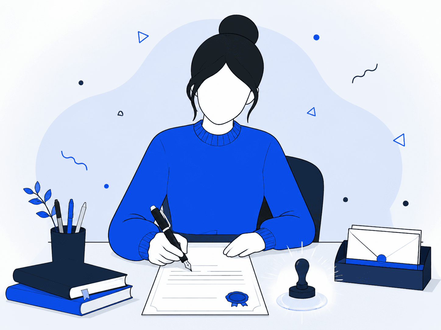 Illustration of a formally written visa invitation letter