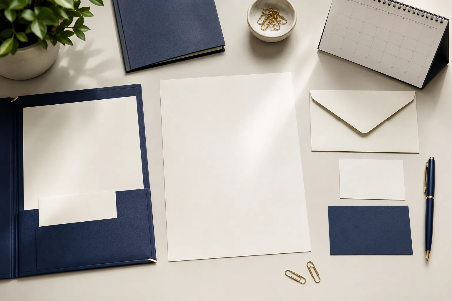 Professional letter materials prepared before drafting with AI