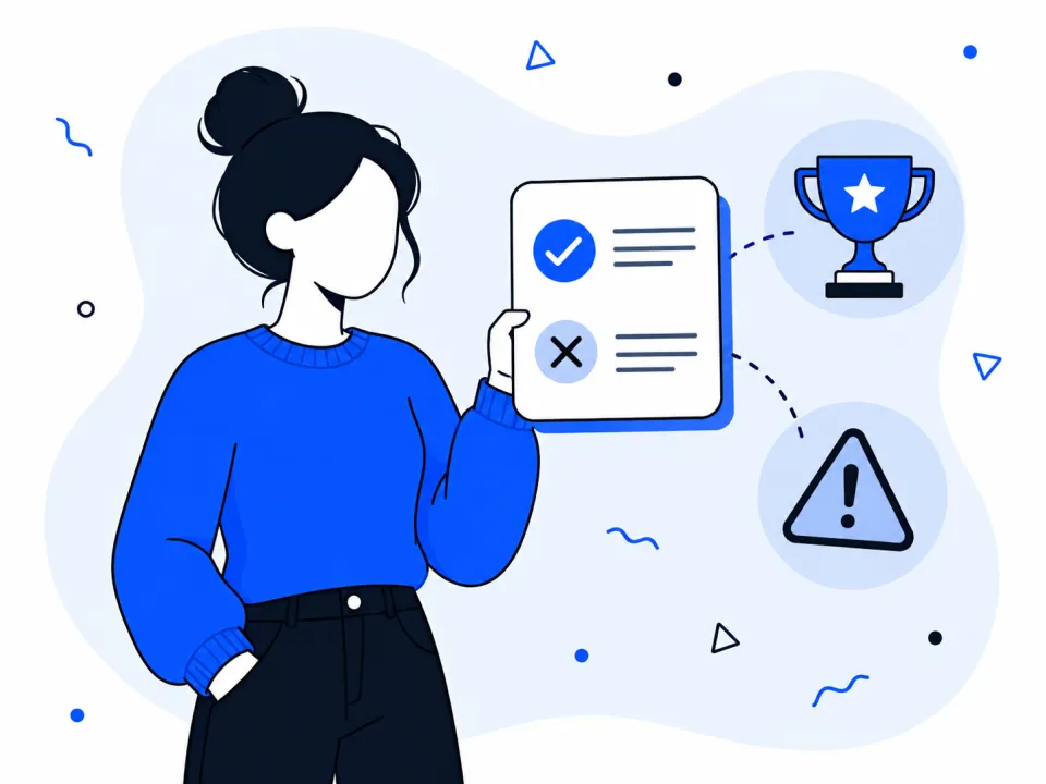 Illustration of a checklist of what to include and avoid in a cover letter