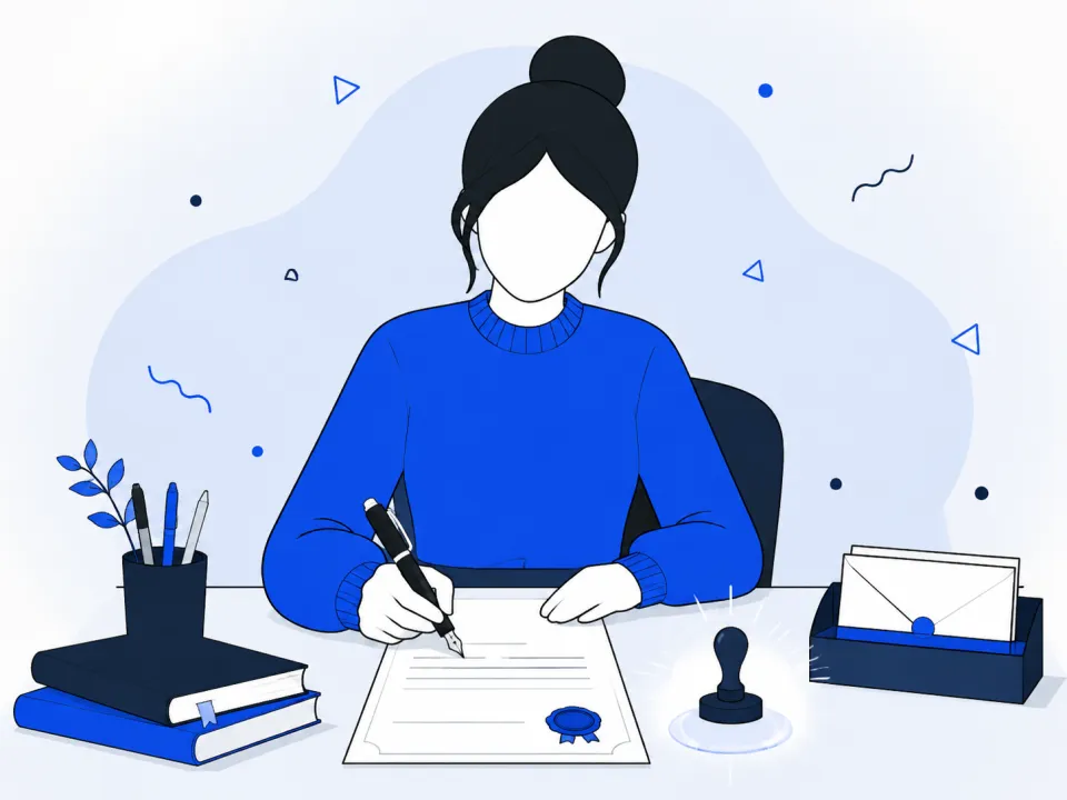 Illustration of a formally written visa invitation letter
