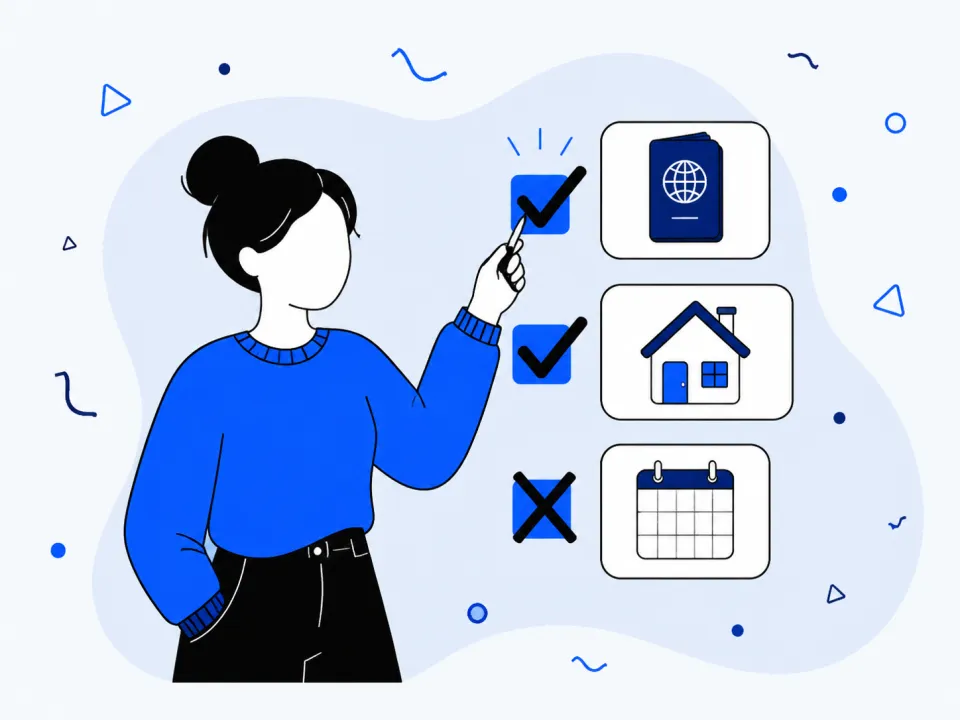 Illustration of a checklist for what to include in a visa invitation letter