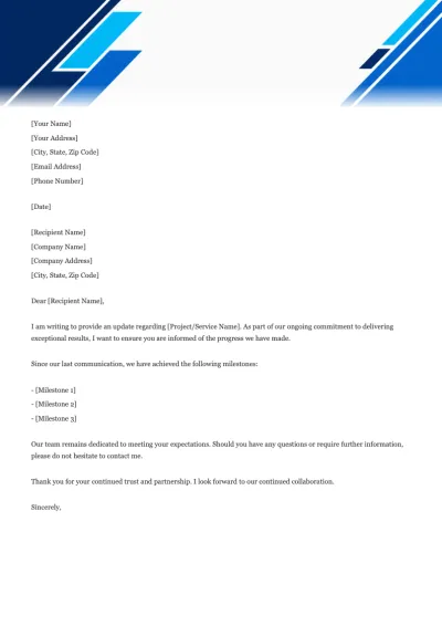 Client Letter Template